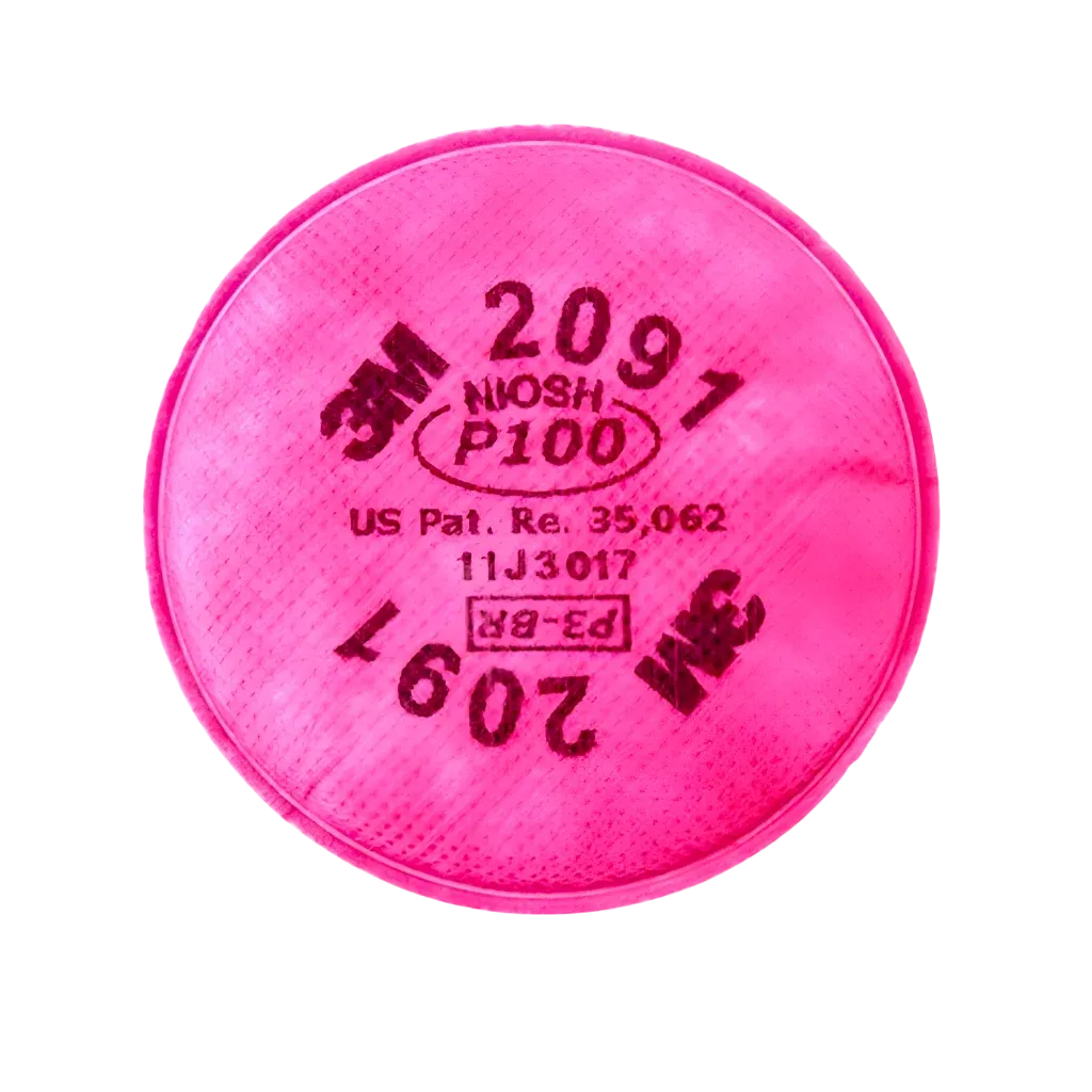 Filtro para partículas P100 3M(TM), protección respiratoria, modelo 2091 C/2 PIEZAS