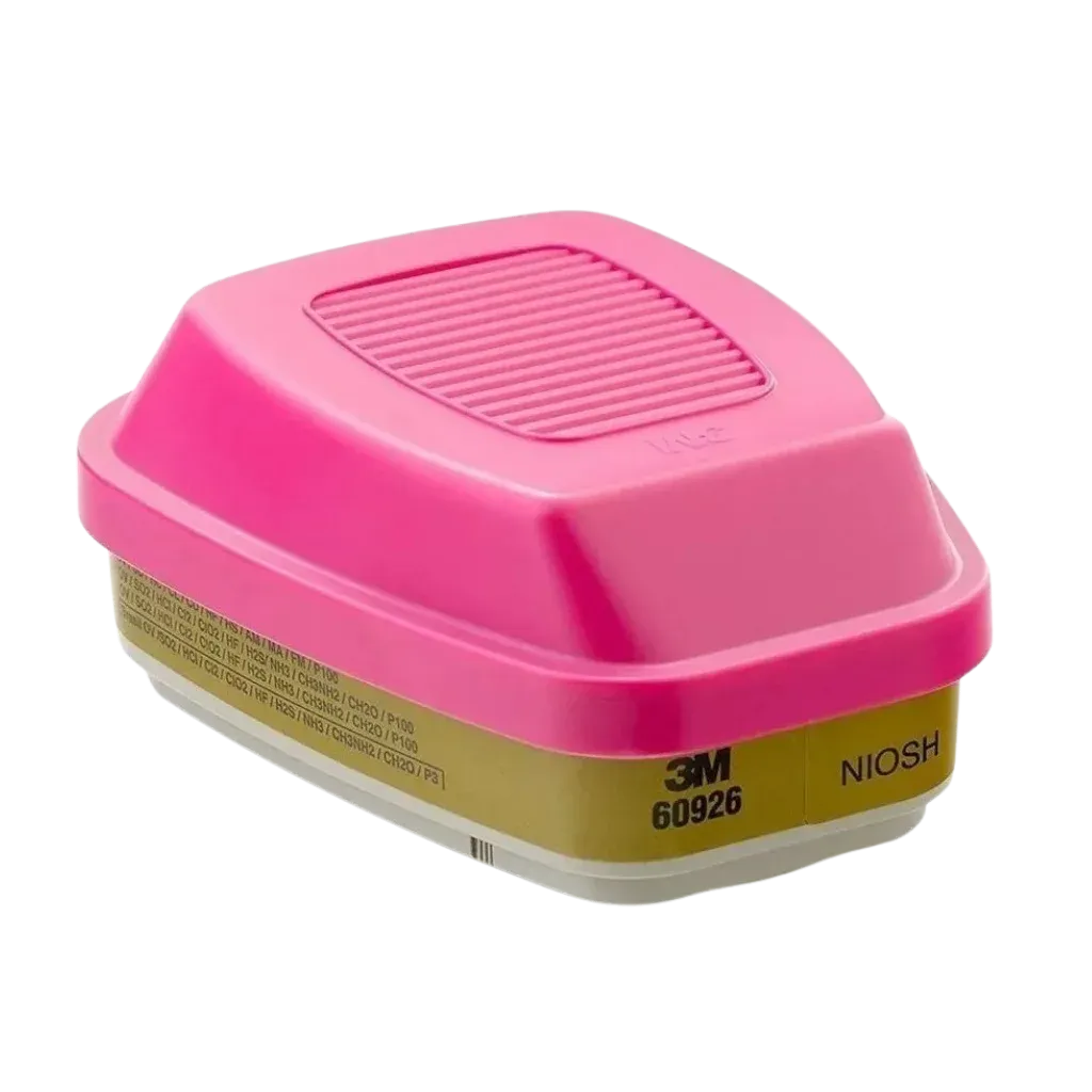 Cartucho dual P100 3M(TM), protección respiratoria, modelo 60926 C/2 PIEZAS